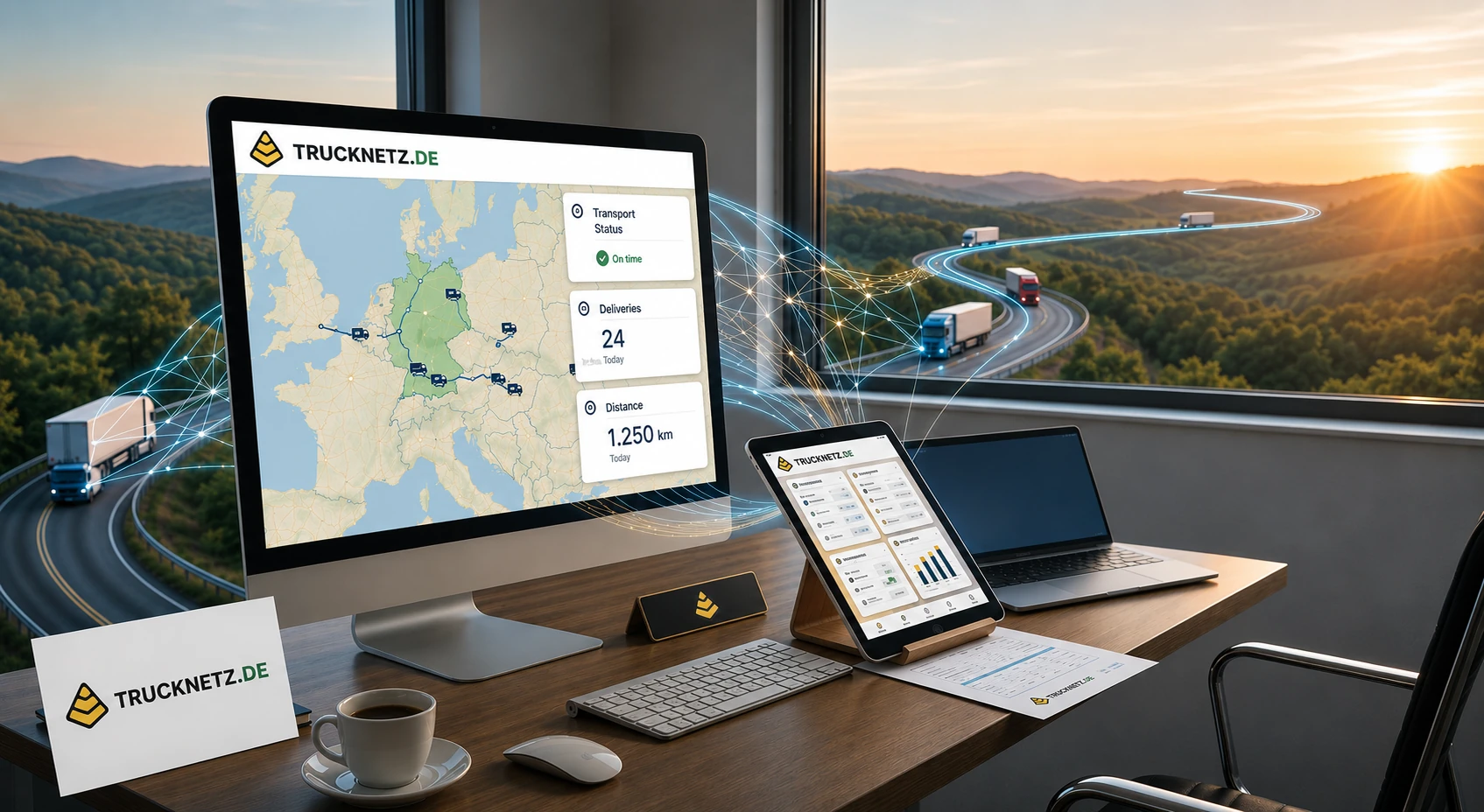 TruckNetz.DE – Digitales Dashboard für LKW-Logistik und Transportverfolgung in Echtzeit